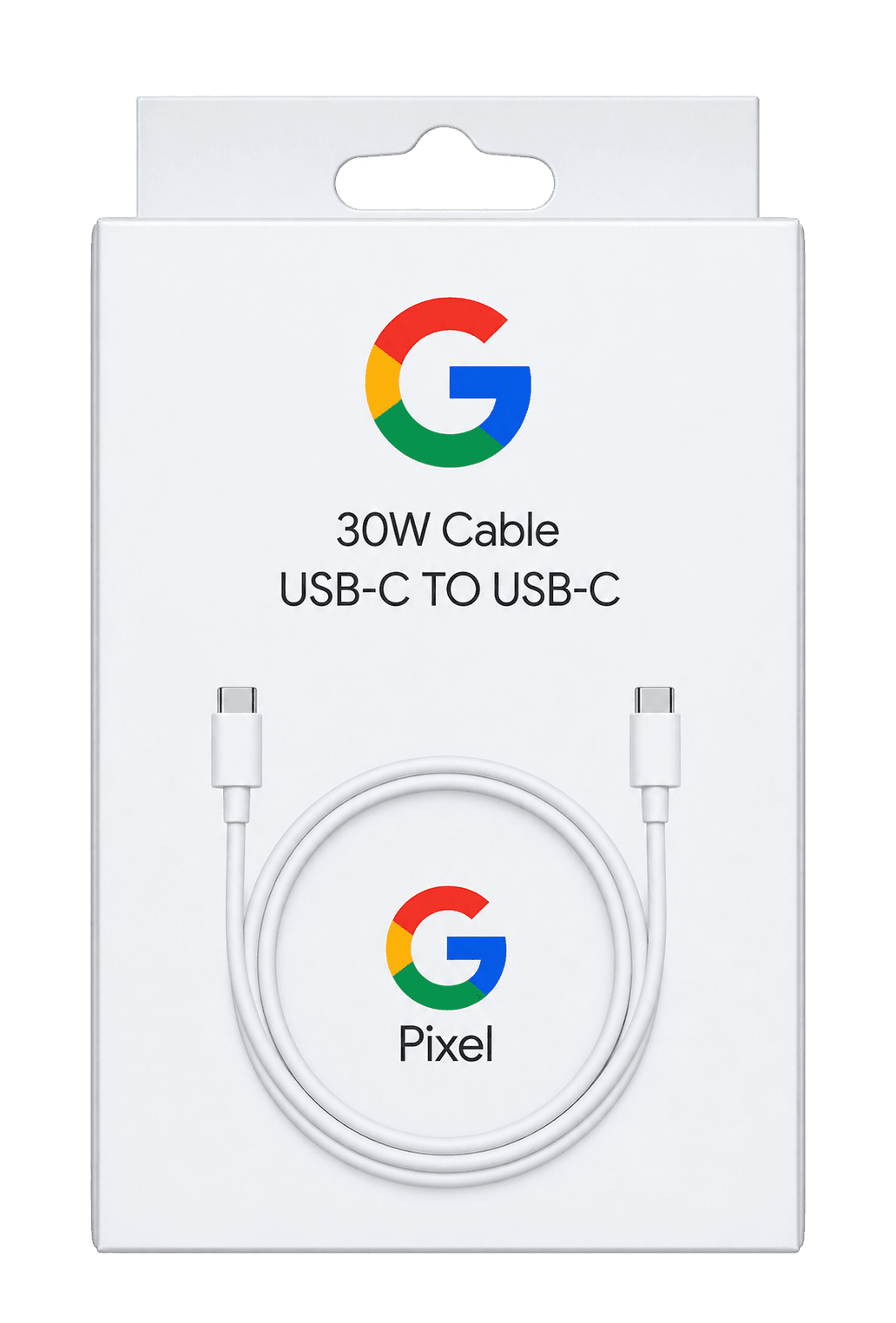 Google Pixel original USB-C cable, 5A fast charging, 1 meter — retail box front