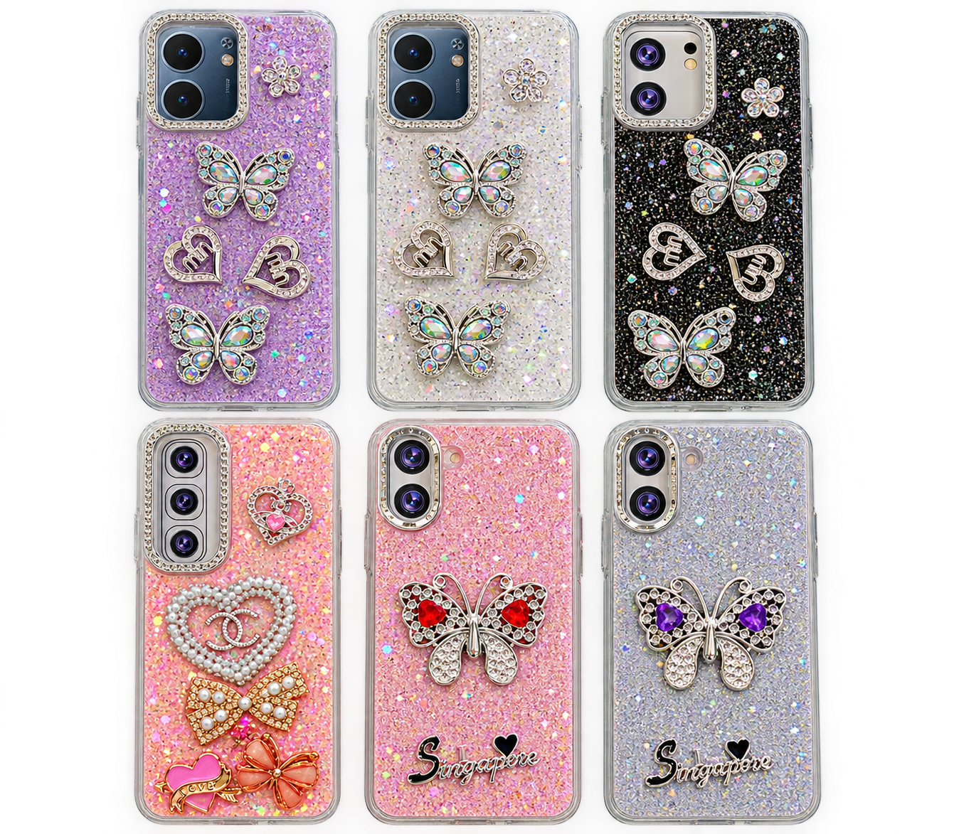 Ladies Glitter Butterfly Case — All Models — image 1
