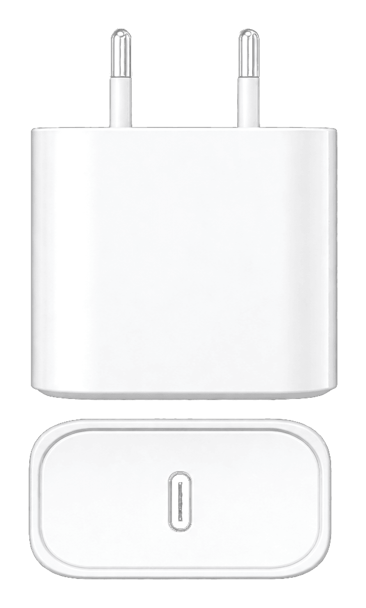 20W USB-C PD Charger (2-Pin) — 20W USB-C Power Delivery — true fast charge for iPhone