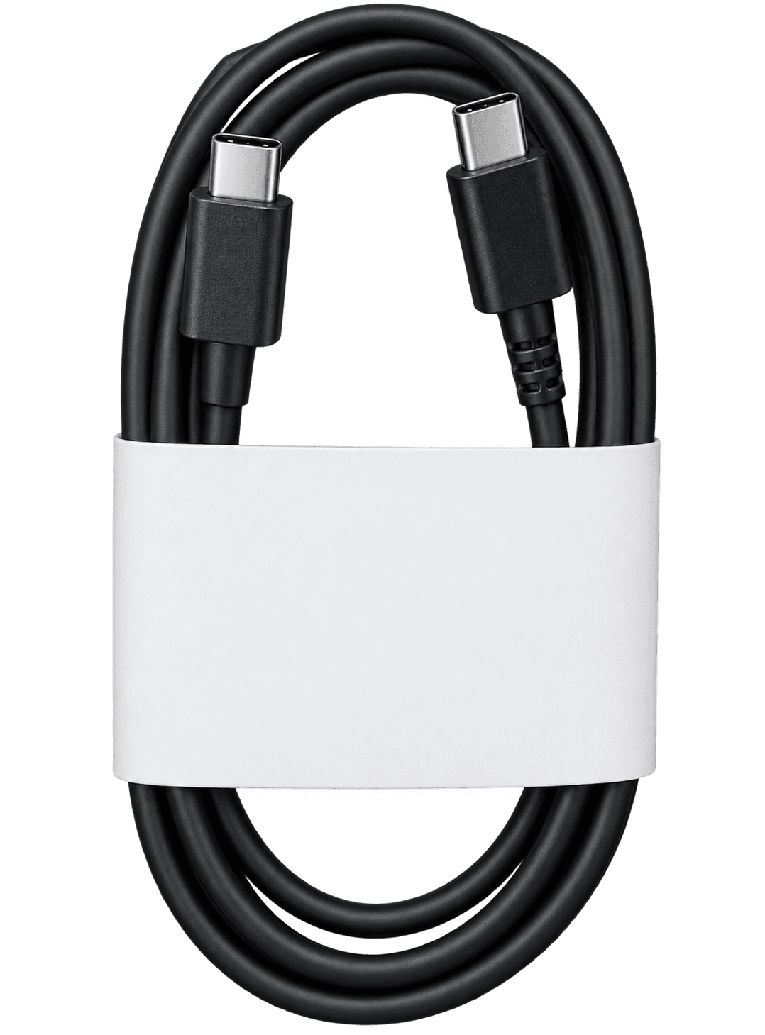 Samsung original USB-C to USB-C cable, 1 meter — coiled cable