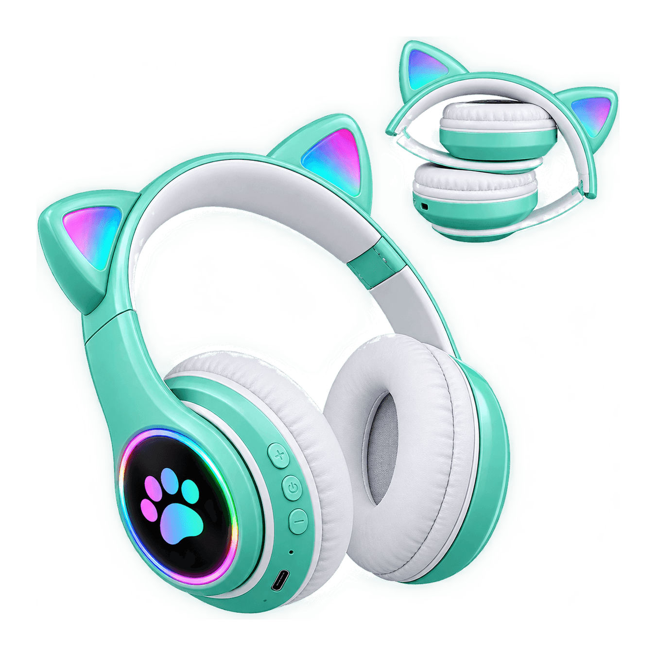 Cat-Ear RGB Wireless Headphones (STN-28) thumbnail 2